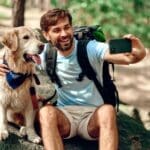 Family on vacation in the forest