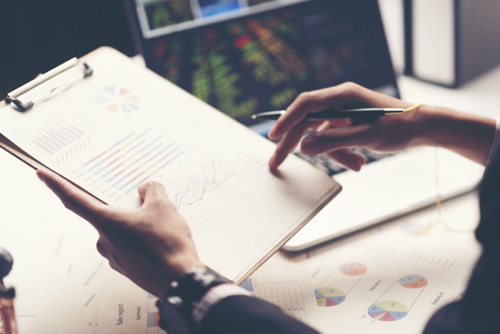 Startup Business Person Designing on Website Content Layout on Paper