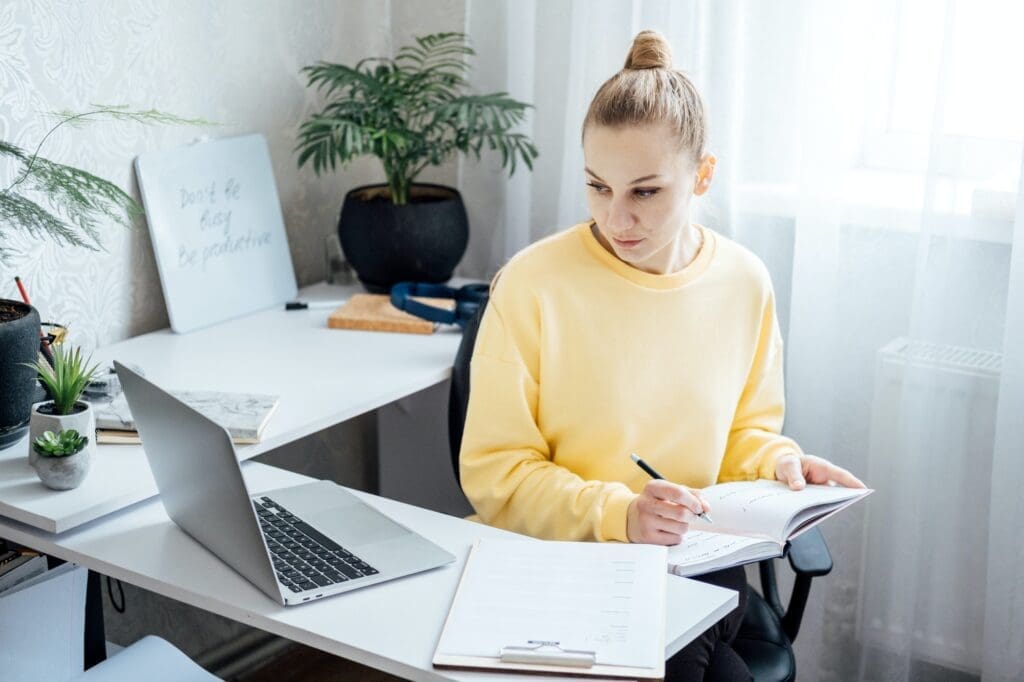 Job search websites. Job Search Engines and Boards. Young Student woman browsing work opportunities