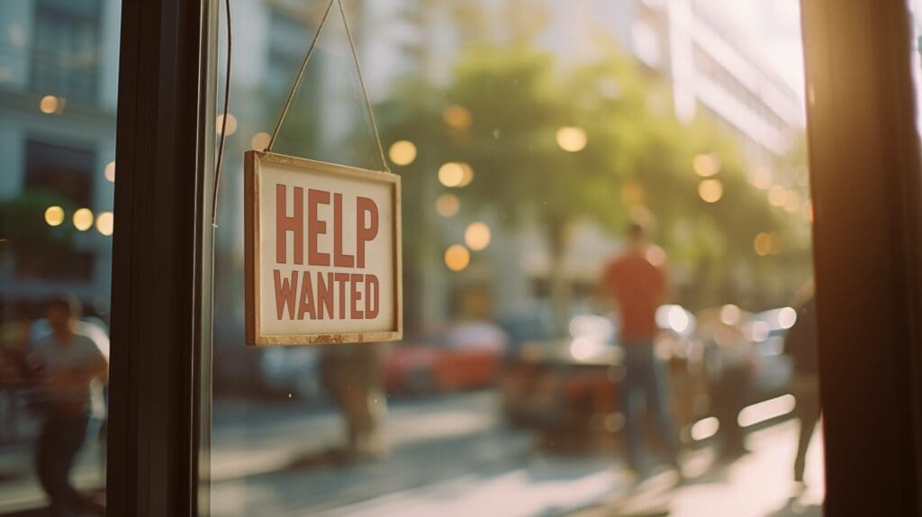 There may be more 'Help Wanted' sign in a store windows as birth rates decline