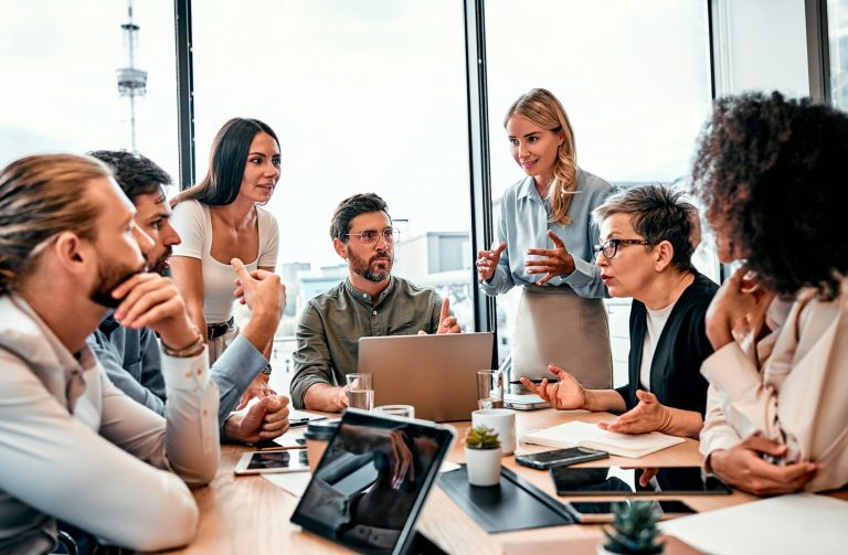 Good business idea. Inspired coworkers generating proposition for growing department's result.