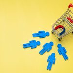 Magnet attract customers towards the shopping cart.