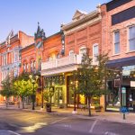Provo, Utah, USA downtown on Center Street