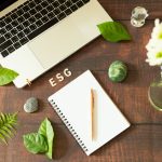 Flat lay ESG concept