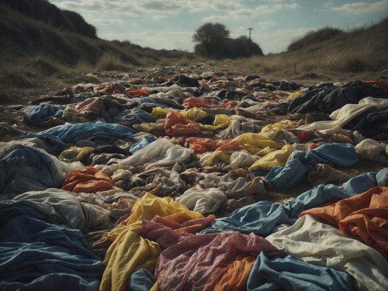 fast fashion brands, garbage, trash, waste, pollution, landfill, recycle, disposal, ai generated, pollution, landfill, landfill, landfill, landfill, landfill, disposal