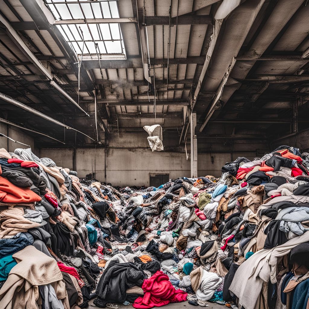 ai generated, clothes, disposal, waste, recycling, garbage, trash, pollution, landfill, recycle, junk, environment, rubbish, responsibility, littering, ecology