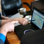 business people working with laptop, week planning