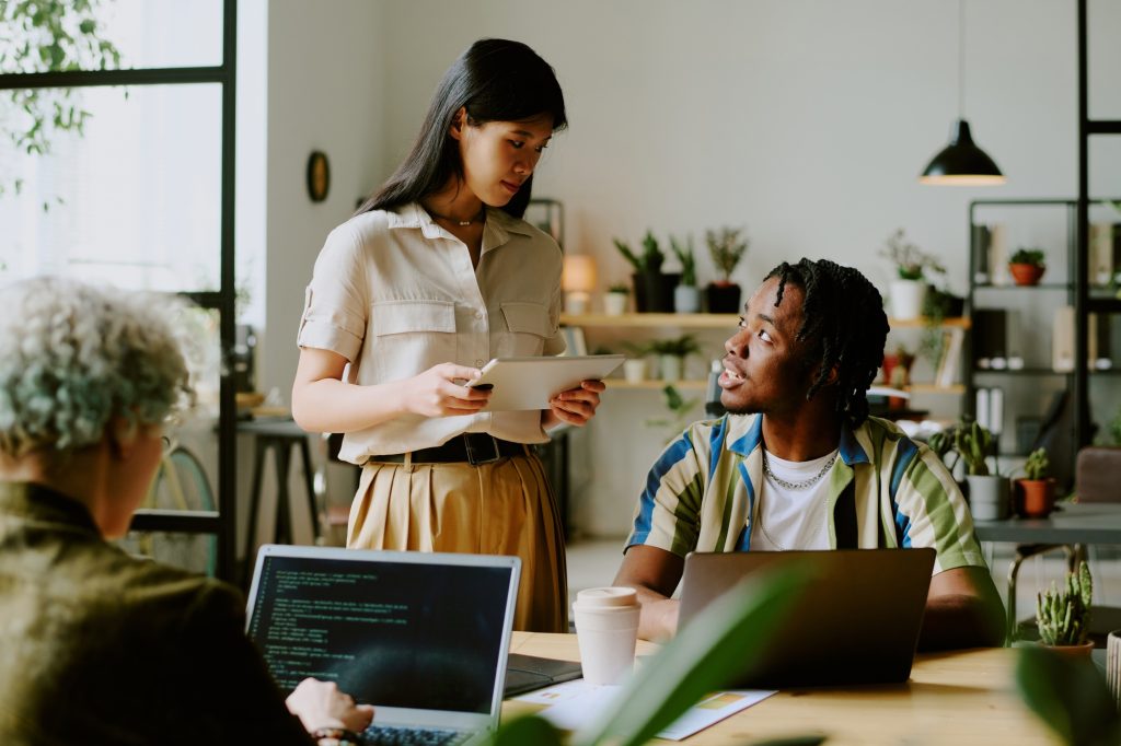 Gen Z Colleagues Discussing Business Plan