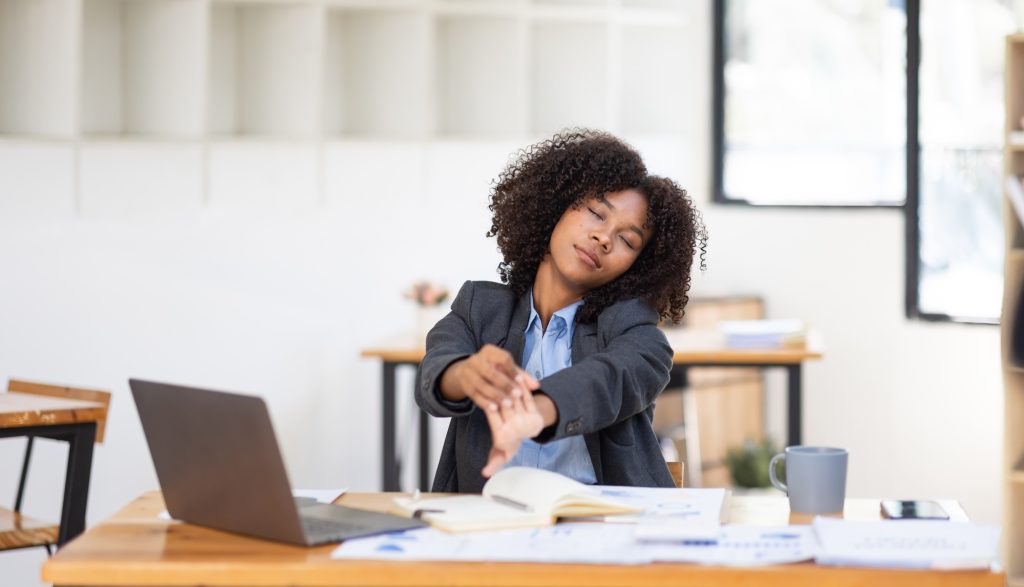 Feeling tired and stressed, workload, burnout and fatigue. Frustrated young african american woman