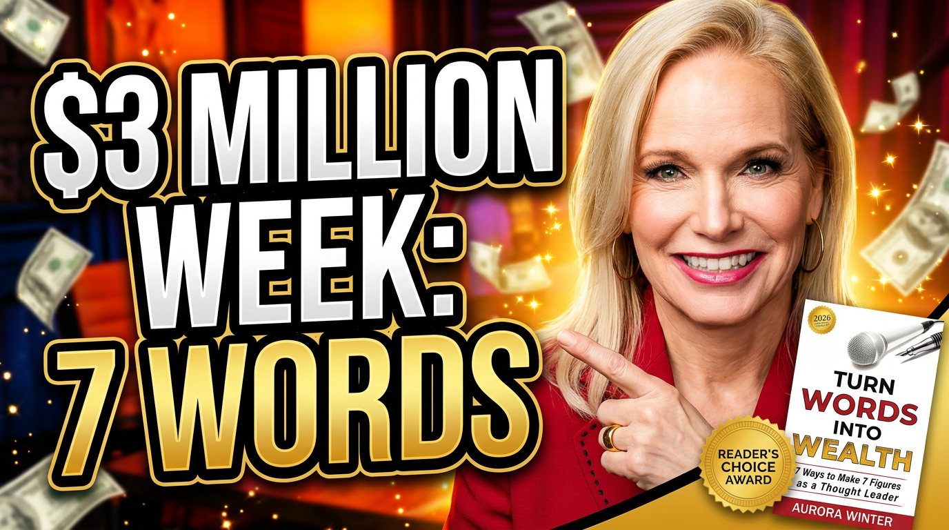Aurora Winter 7 words made 3 million thought leadership content strategy