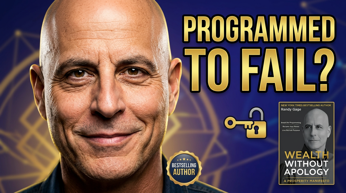 Randy Gage discussing prosperity mindset and wealth without apology on DissedMedia podcast
