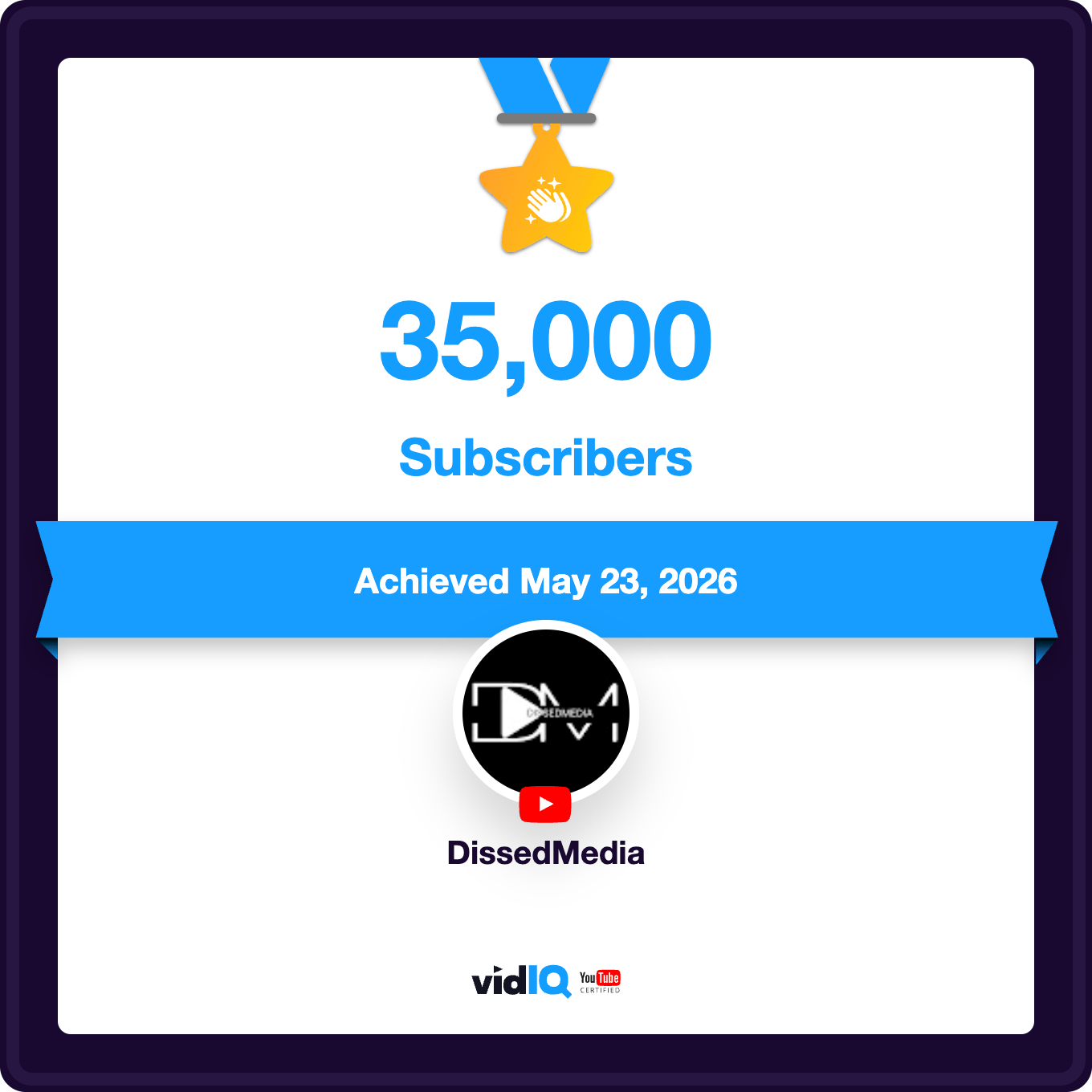 DissedMedia total followers across all platforms approaching 40,000