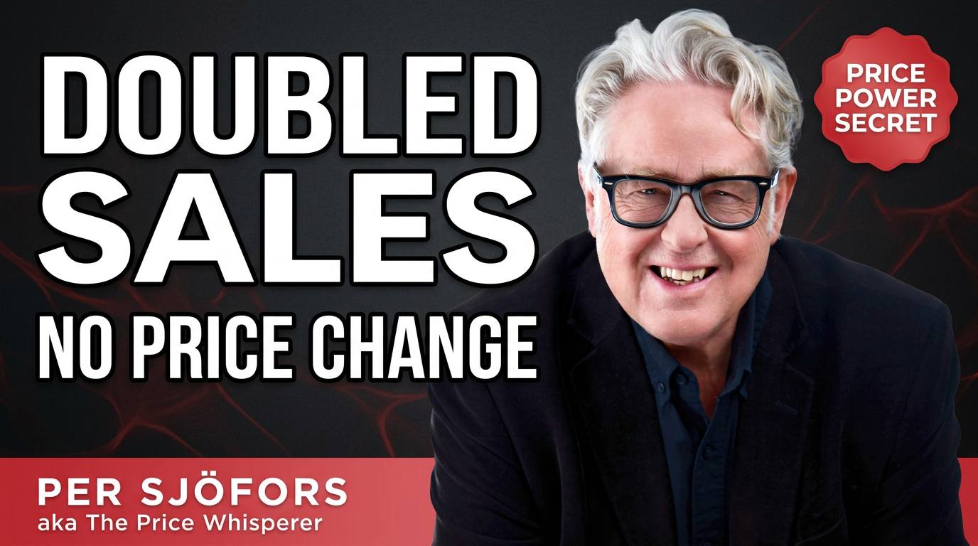 Per Sjofors, The Price Whisperer, discussing price anchoring and pricing strategy on the DissedMedia podcast